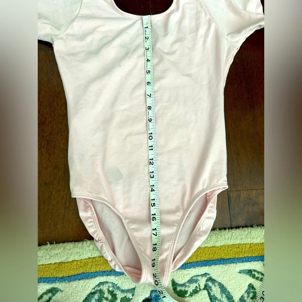 Eurotard Girl’s Sz XL Light Pink Cotton Blend Ballet/Gymnastics Leotard